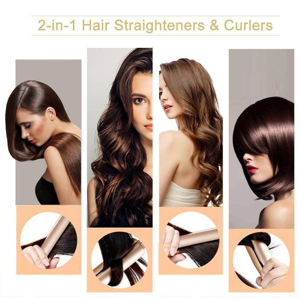 Avelena | 2-in-1 Haarglätter Spiralwellenlockenstab
