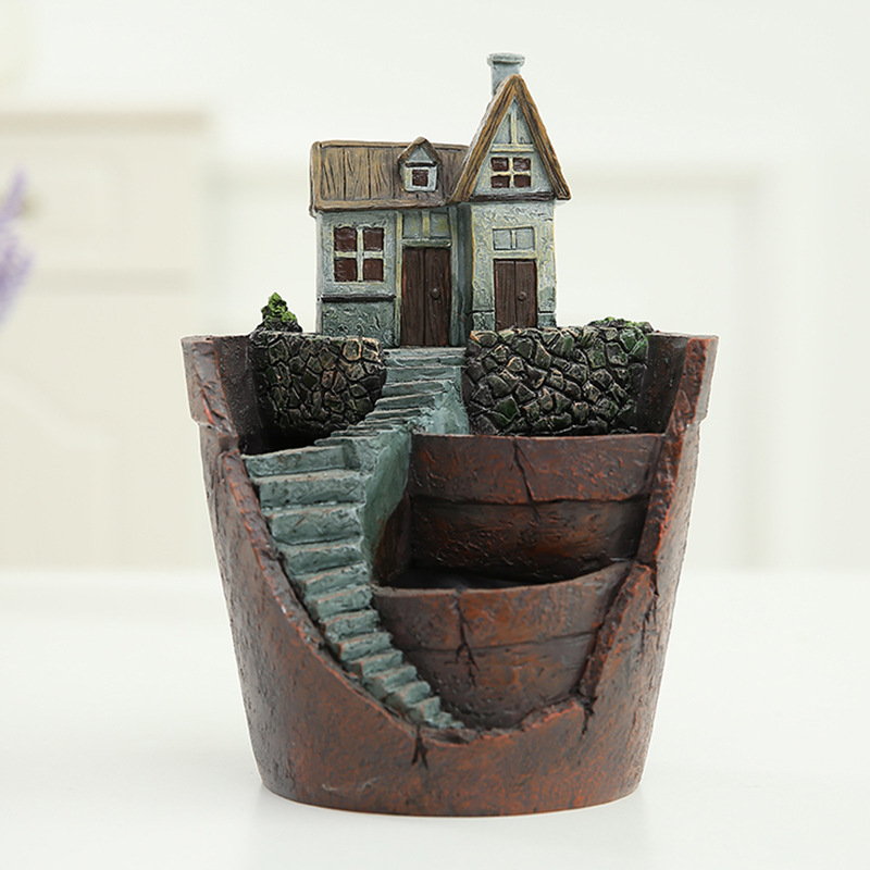 Avelena | Sukkulent Dekorationsblumentopf für Mini-Garten – Bonsai Pflanztopf für Mikrolandschaft und Garten