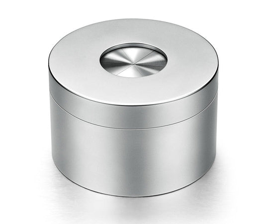 Avelena | Tragbarer Desktop Edelstahl Winddichter Aschenbecher mit Rotierendem Deckel, Vollständig Geschlossen und Geruchsneutralem Design, für den Hausgebrauch & Dekoration
