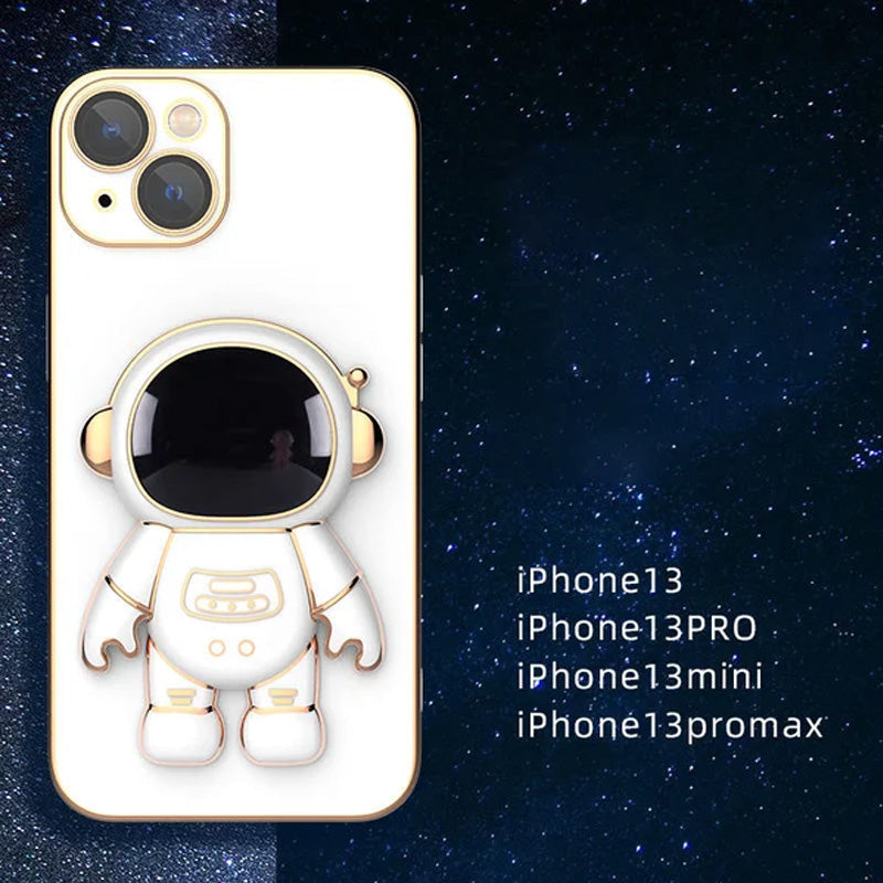 Avelena | 6D Beschichtung Astronaut Versteckte Standhülle für iPhone