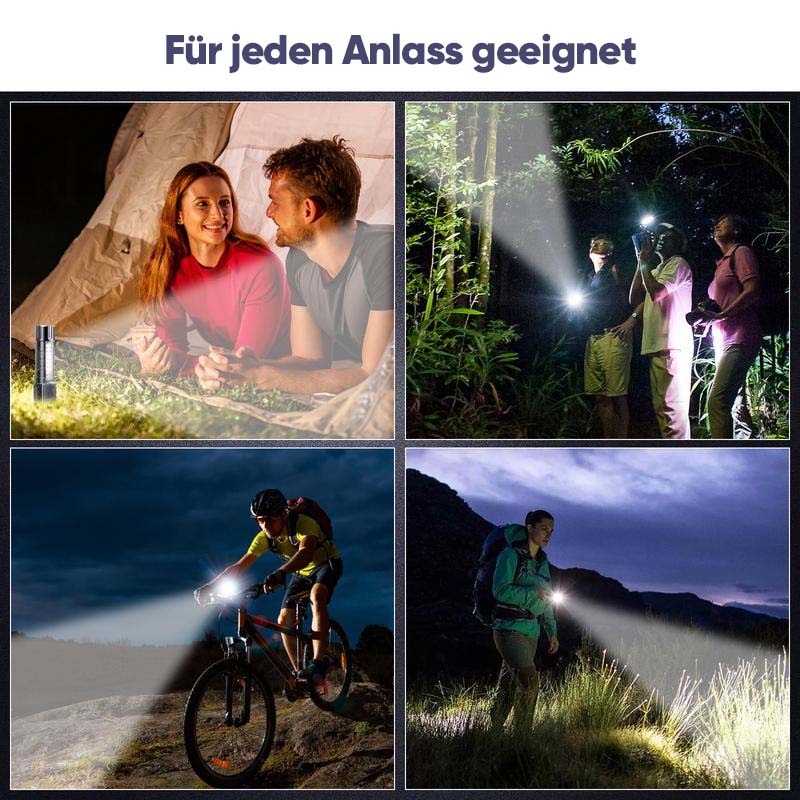 Avelena | Ultrahelle Taschenlampe mit weißem Laser und großer Reichweite