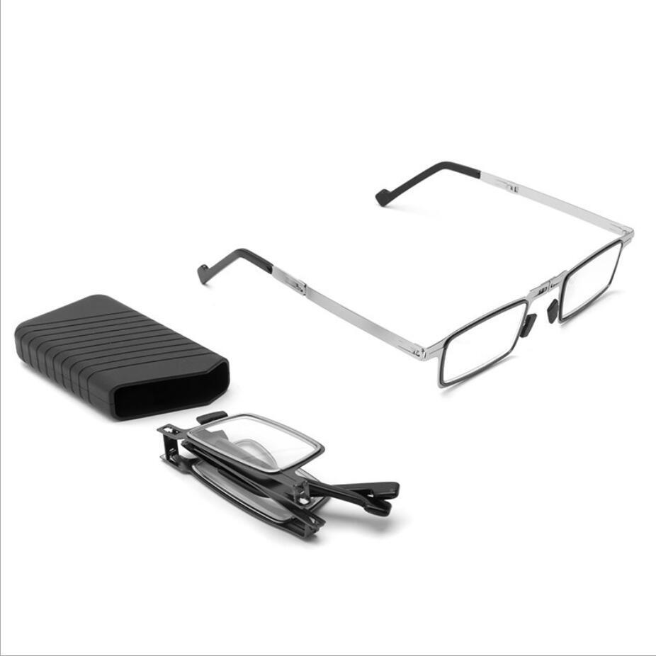 Avelena | Ultra leichtes Titanmaterial schraubenlose faltbare Lesebrille