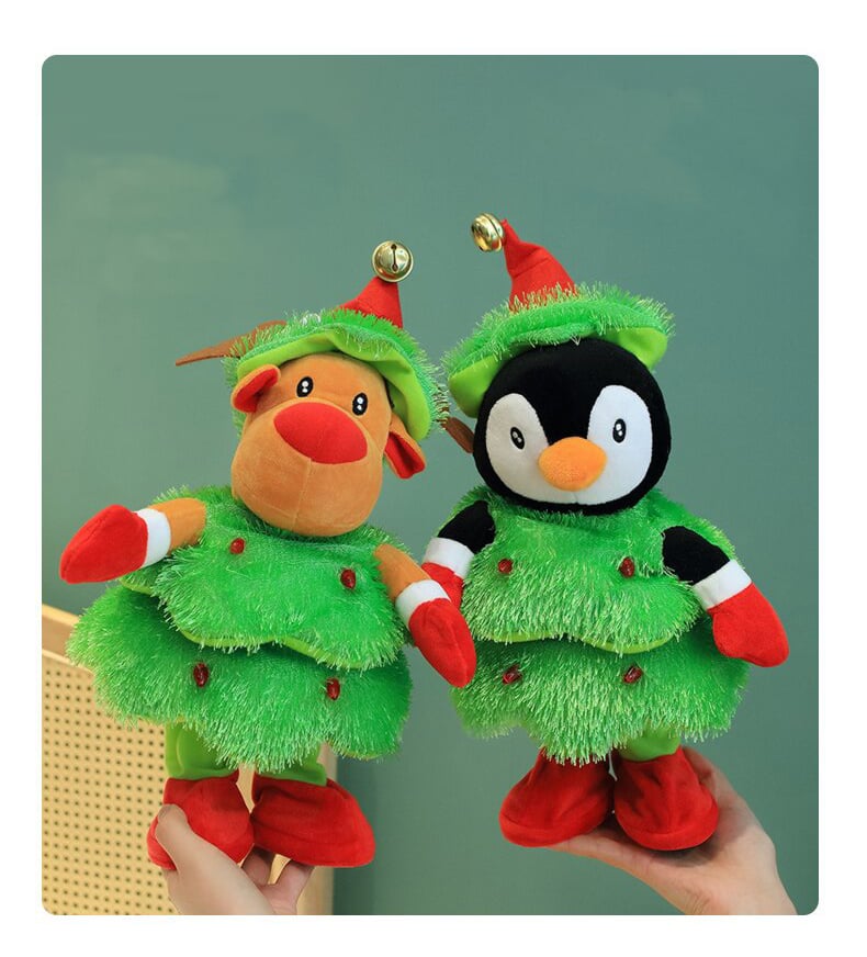 Avelena | Weihnachts Deko Figur | Singend & Tanzend | Plüsch Geschenk für Kinder & Erwachsene