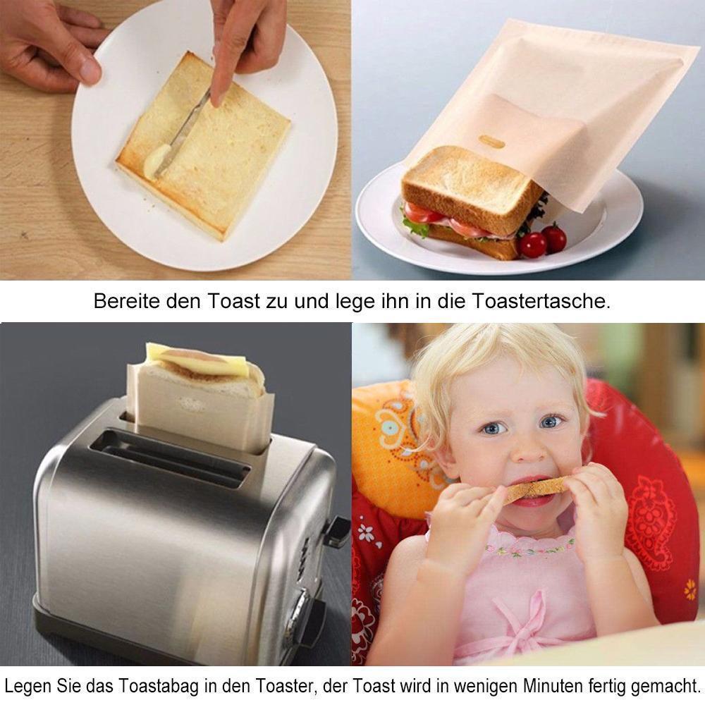 Avelena | Wiederverwendbare antihafte Toastabags, 5 Stücke
