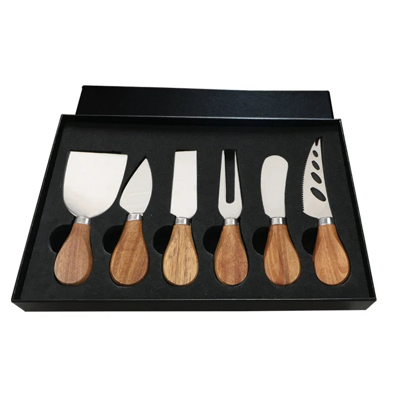 Avelena | 6 Stück Edelstahl Käsemesser für Charcuterie-Boards und Besteck