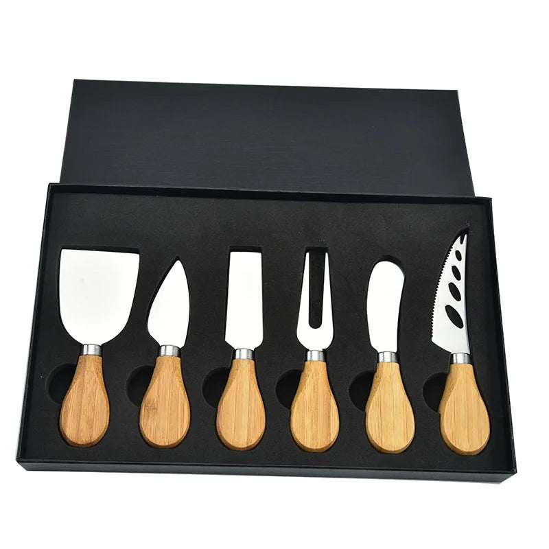 Avelena | 6 Stück Edelstahl Käsemesser für Charcuterie-Boards und Besteck