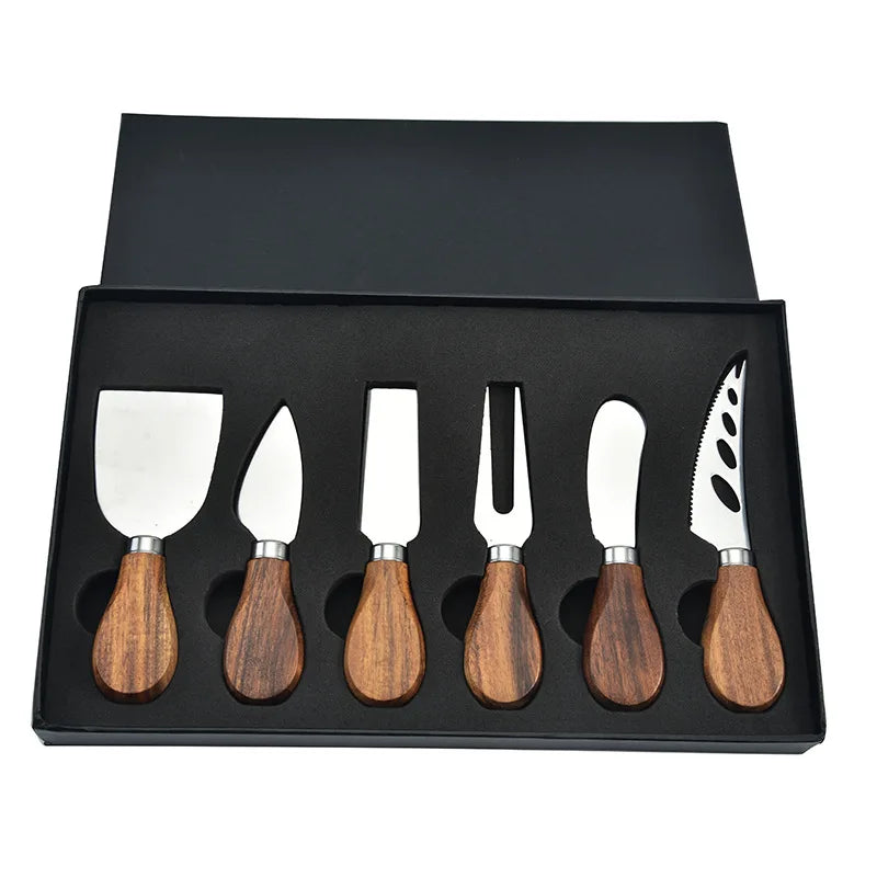 Avelena | 6 Stück Edelstahl Käsemesser für Charcuterie-Boards und Besteck