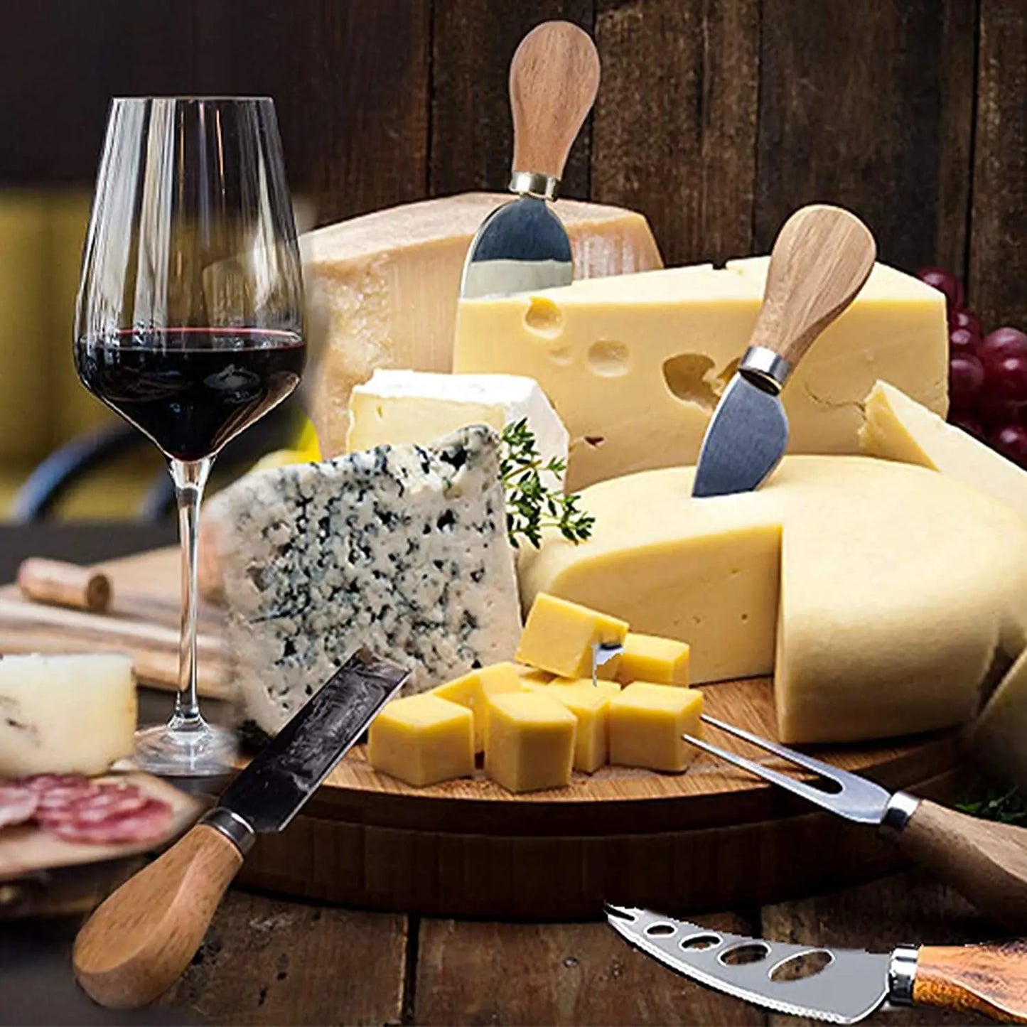 Avelena | 6 Stück Edelstahl Käsemesser für Charcuterie-Boards und Besteck