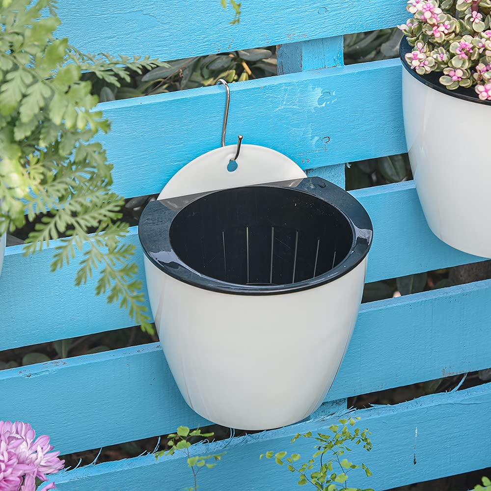 Avelena | Selbstbewässernder Hängepflanztopf – Moderner Blumentopf für Wandbefestigung