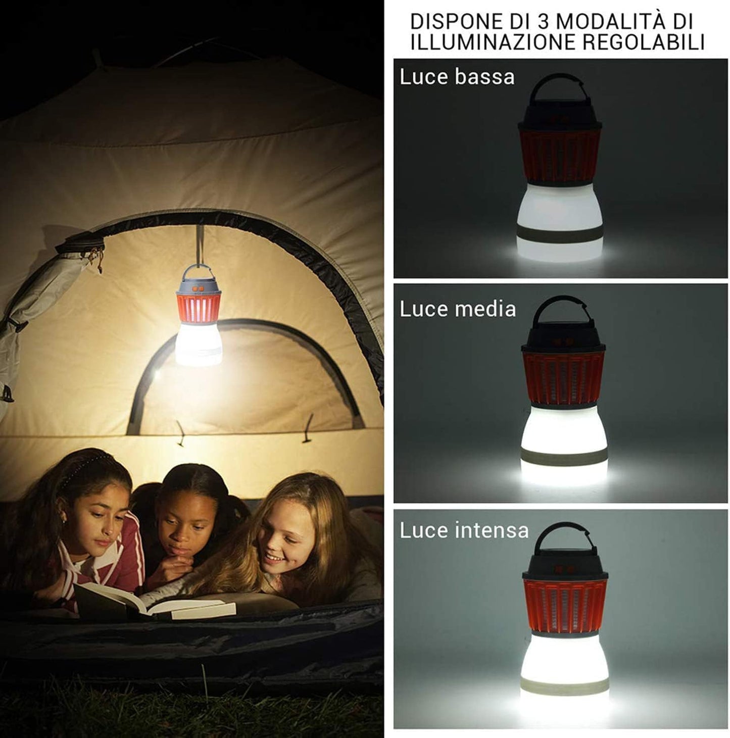Avelena | Solar LED Mückenlampe mit integrierter Laterne – Effektiver Insektenschutz und Beleuchtung für Garten und Camping
