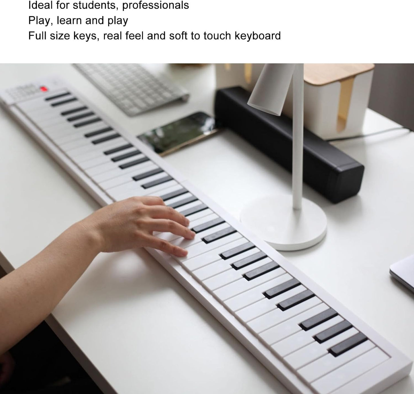 Avelena | 61-Tasten Faltbares Digitalpiano mit Aufnahme und Wiedergabe – Meliora
