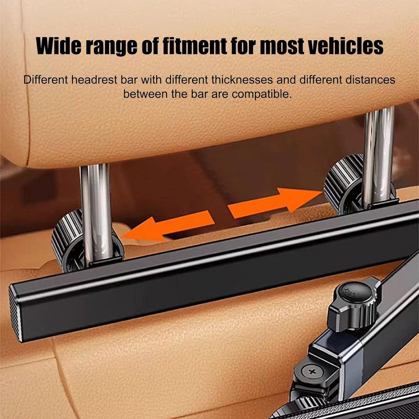 Avelena | Auto Kopfstütze Tablet Halter – Verstellbare 360° Rücksitz Telefon & Tablet Halterung – Movira