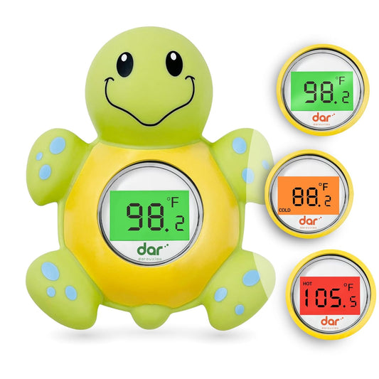 Avelena | AquaVeilig Baby Badthermometer – digitales Display mit 3 Farben und Temperaturwarnung