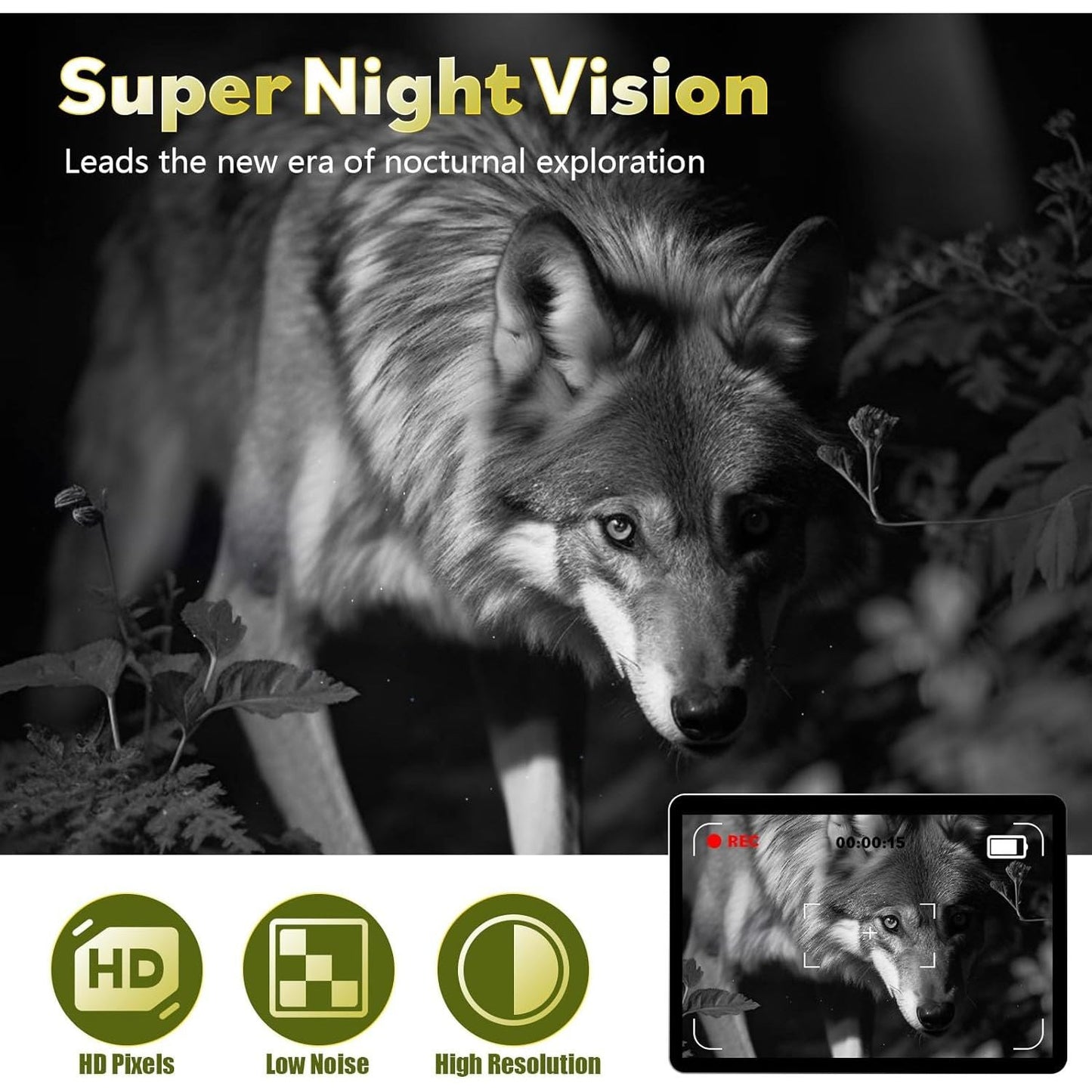 Avelena | WildVision | Wildkamera – Schnelle Aktivierung & Scharfe Bildqualität