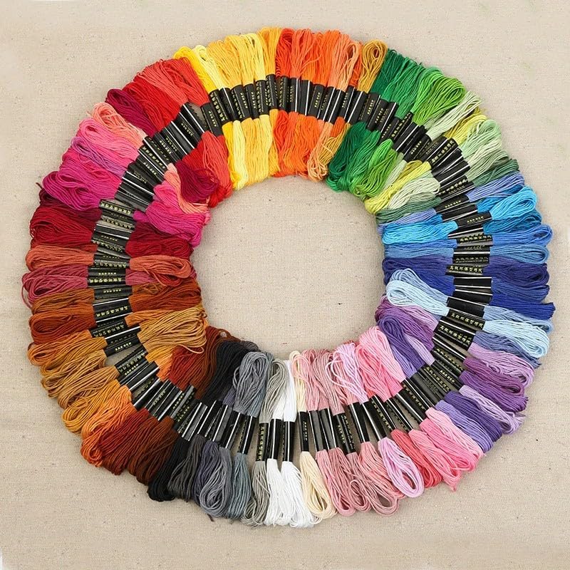 Avelena | Stickrahmen Set „Kleiner Blumenrahmen“ | DIY Stickerei | 12 Designs | Für Anfänger