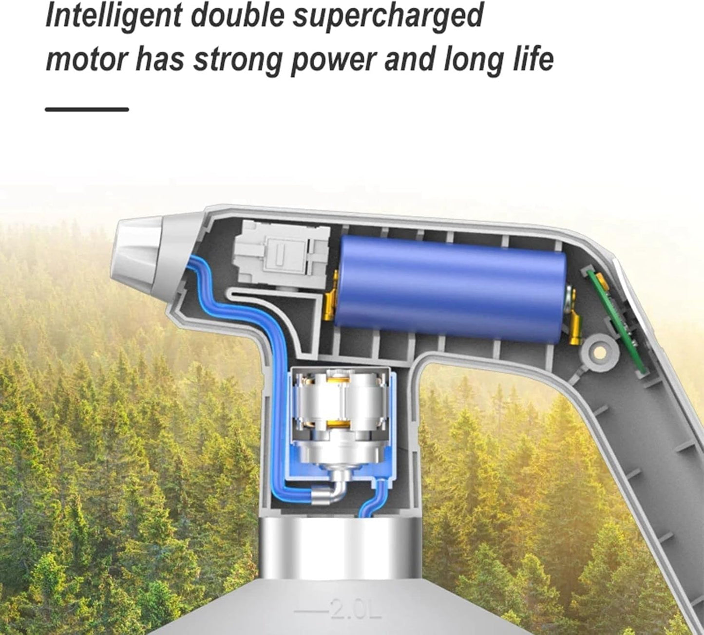 Avelena | Elektrische Sprühflasche für Pflanzen – Automatische Gießkanne mit Komfortgriff
