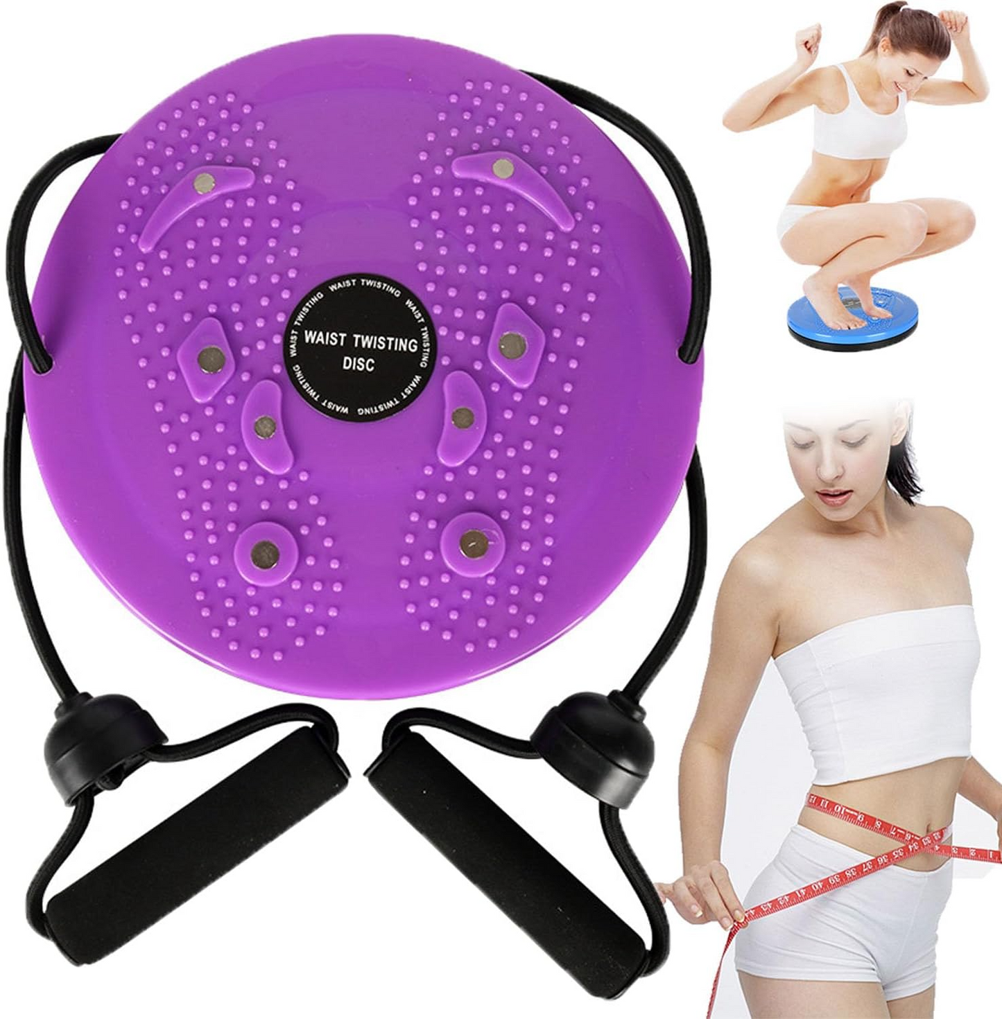 Avelena | Taille Flüster Drehplatte Pro | Magnetisches Massage Balance Board für Kernstärke & Taillentraining zu Hause