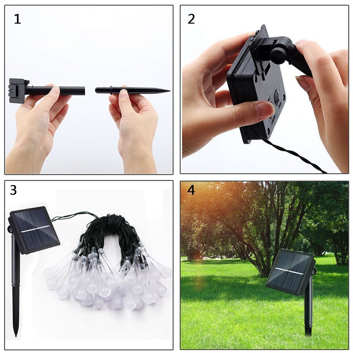 Avelena | Wassertropfen Solarlampen