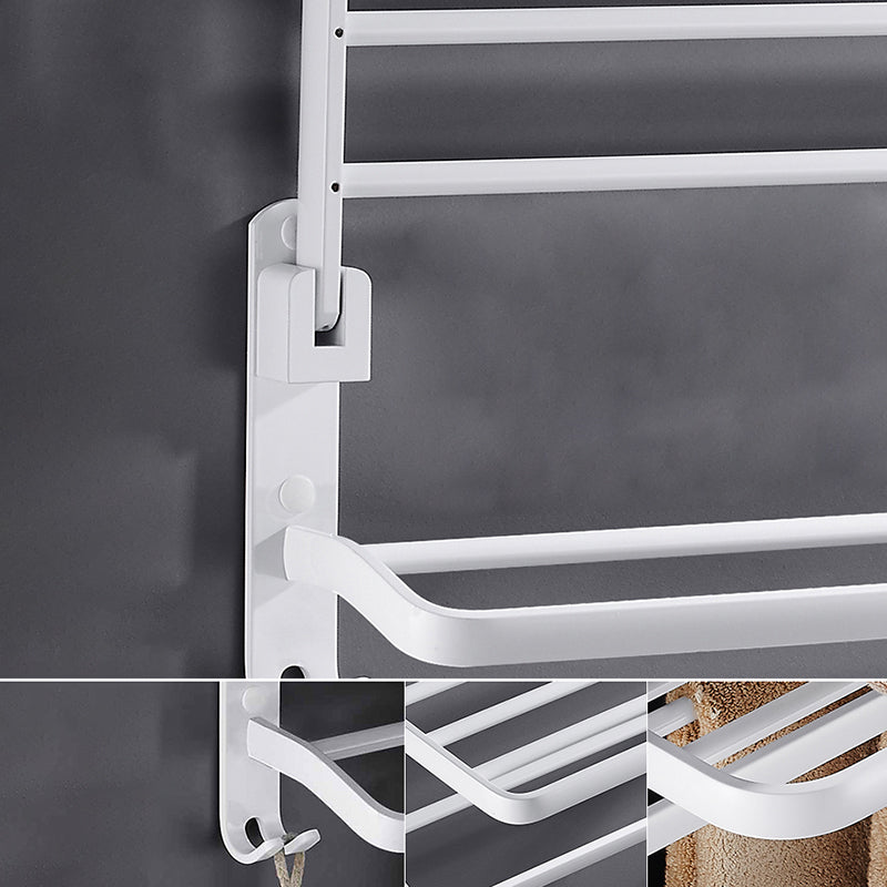 Avelena | Weißes Badezimmerzubehör Hardware-Set Modernes Badezimmerzubehör-Set, Handtuchhalter
