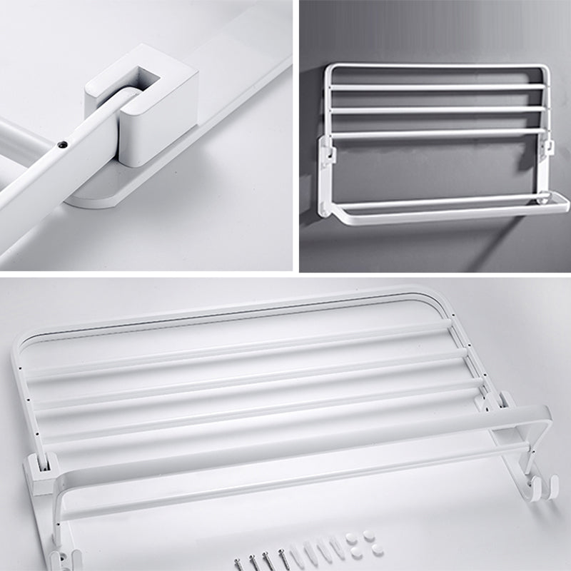 Avelena | Weißes Badezimmerzubehör Hardware-Set Modernes Badezimmerzubehör-Set, Handtuchhalter