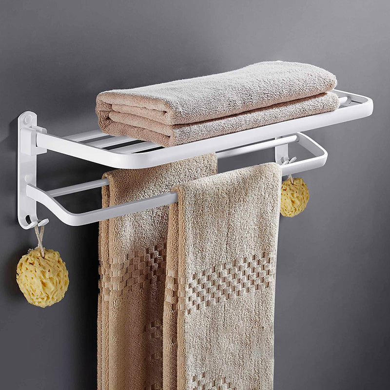 Avelena | Weißes Badezimmerzubehör Hardware-Set Modernes Badezimmerzubehör-Set, Handtuchhalter