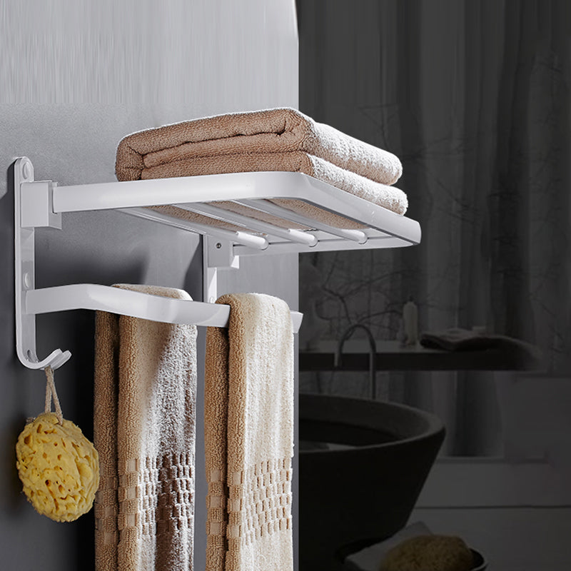 Avelena | Weißes Badezimmerzubehör Hardware-Set Modernes Badezimmerzubehör-Set, Handtuchhalter