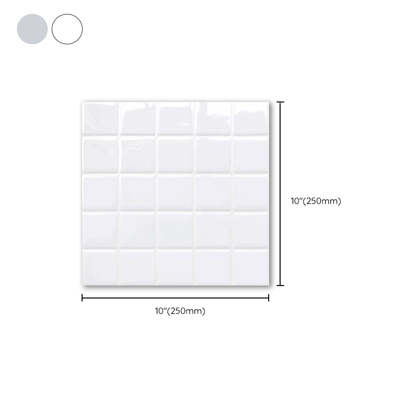 Avelena | Weiße Mosaik Peel & Stick Fliese Wasserfeste Küchenrückwand Tapete