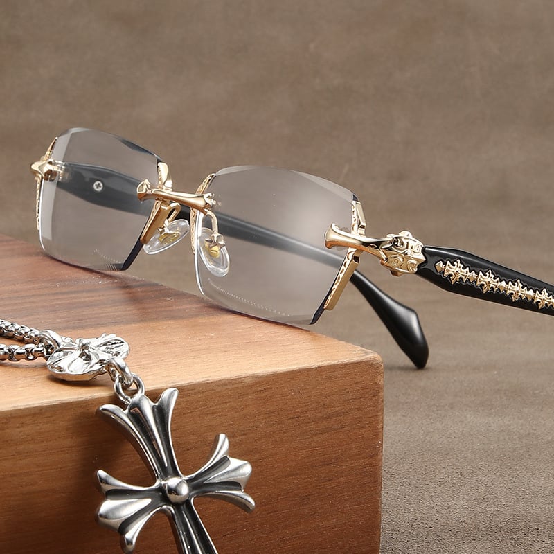 Avelena | Anti-Blaulicht Presbyopie Brille Hd rahmenlose Brille