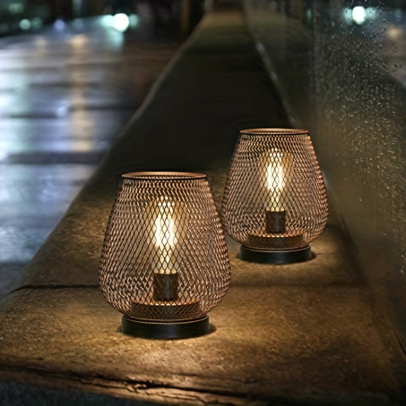 Avelena | RusticMesh Tischlampen Set – Industrieller Stil und Stimmungsvolle Beleuchtung