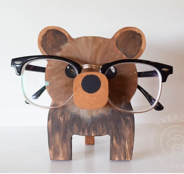 Avelena | 🦉Holzbrillenständer mit Tieren👓