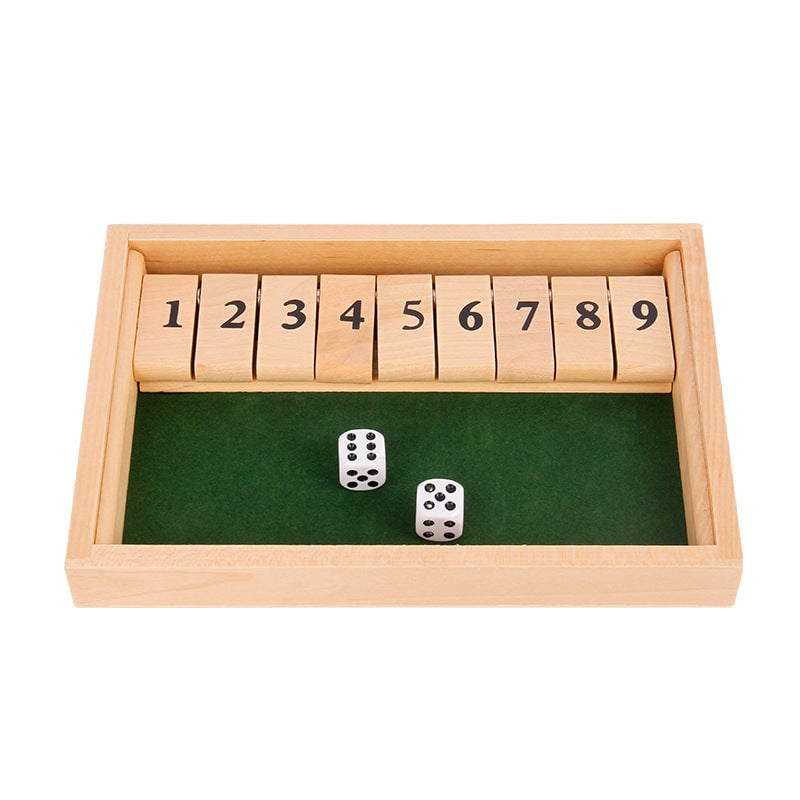 Avelena | Shut The Box Spiel - Spaß Tisch Mathematikspiel für Erwachsene & Kinder