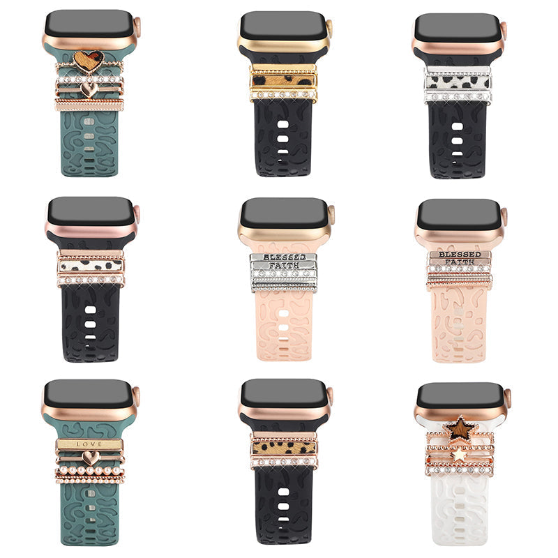 Avelena | Apple Watch Band mit Metallbesatz