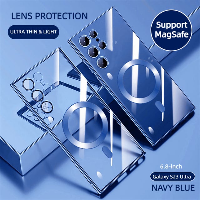 Avelena | Transparente Luxus-Beschichtung Magnetische Abdeckung für Samsung