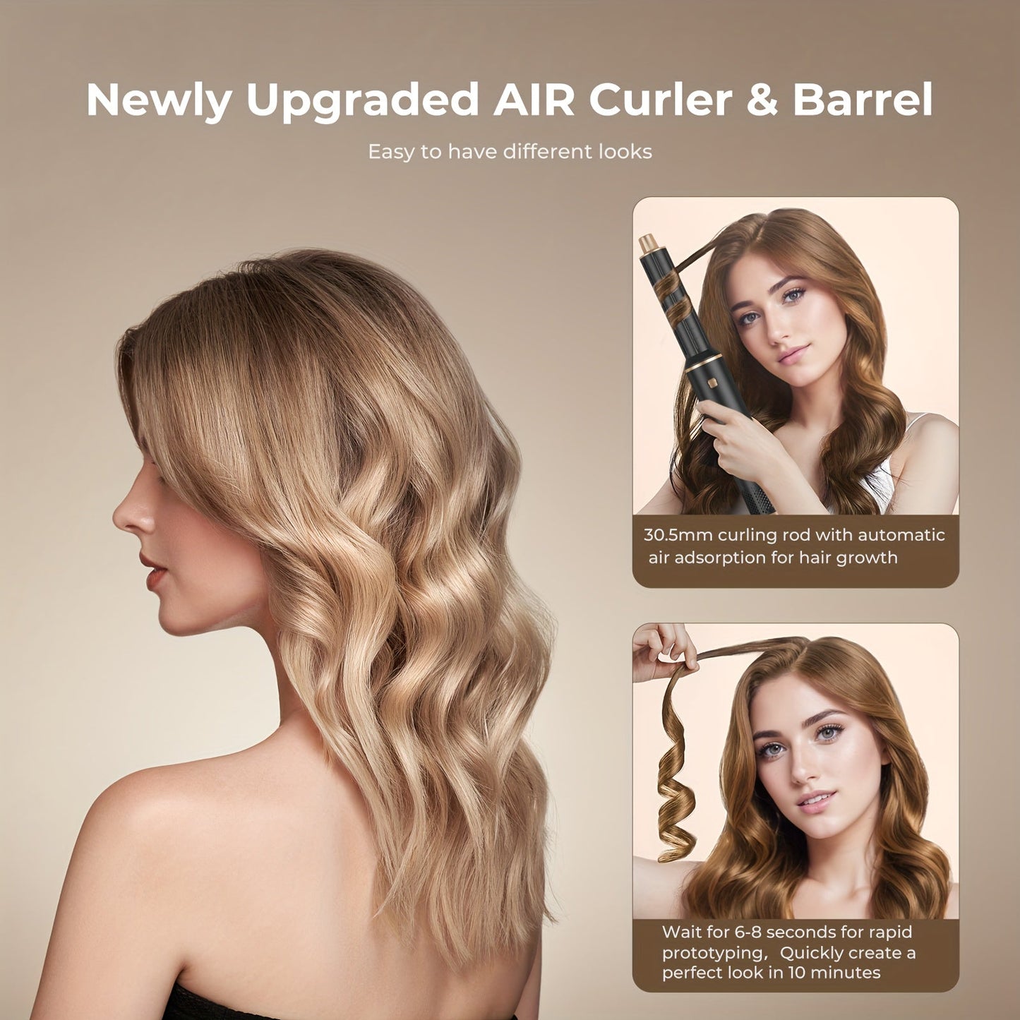 Avelena | AirLuxe | Professioneller Haartrockner und Multistyler für Alle Haartypen