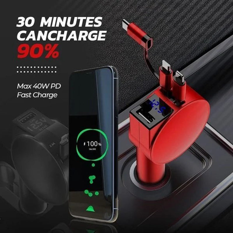 Avelena | 3-in-1 Schnellladung Auto Ladegerät