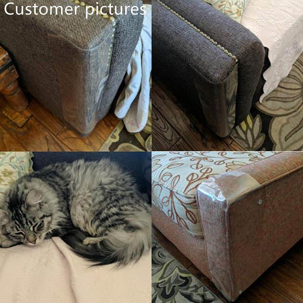 Avelena | Anti-Katzen-Kratzer Sofa-Schutz (2 Stück mit 10 Stiften)