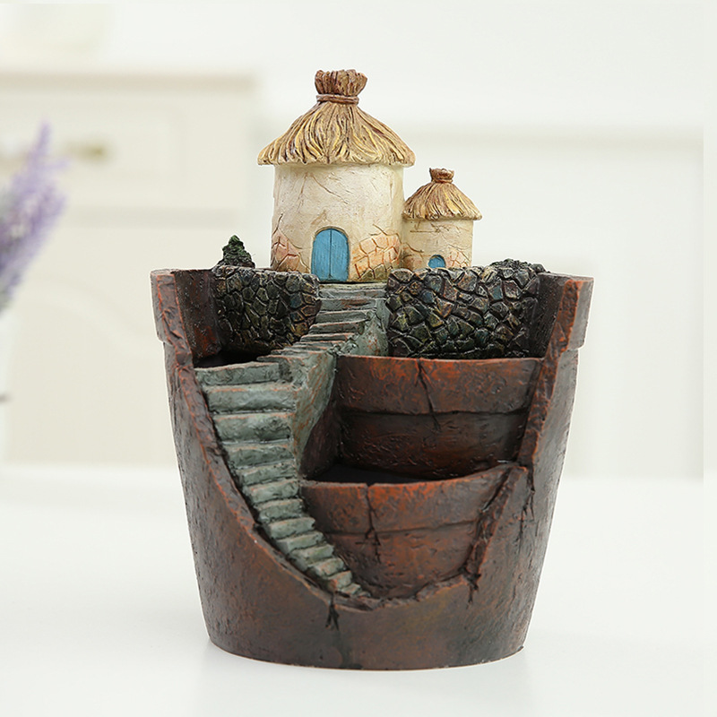 Avelena | Sukkulent Dekorationsblumentopf für Mini-Garten – Bonsai Pflanztopf für Mikrolandschaft und Garten