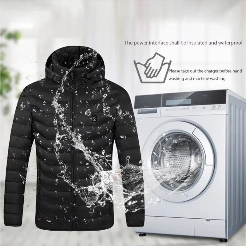 Avelena | Heated Puffer Jacket – Wiederaufladbare beheizte Jacken mit Batteriepack, bester beheizter Wintermantel für Männer & Frauen UK