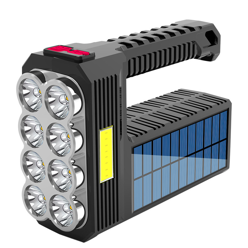 Avelena | Solar LED Taschenlampe – Wasserdichter, leistungsstarker Handstrahler mit Lithium-Batterie