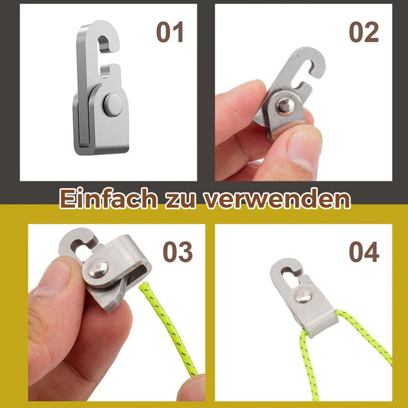 Avelena | Zelt automatischer Verschlusshaken(4 Stück/Packung)