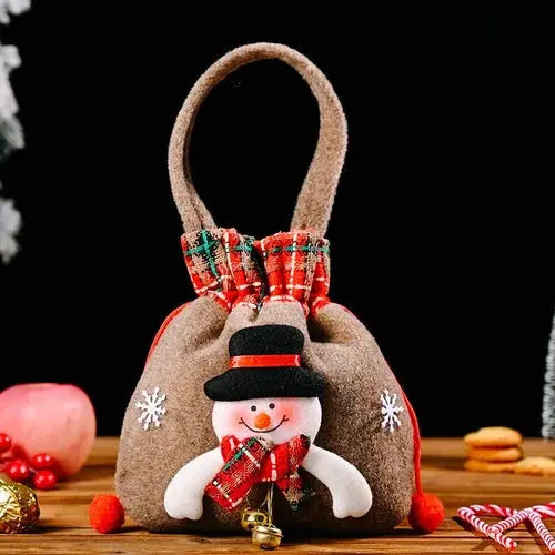 Avelena | Weihnachten Geschenkbeutel | Stoffbeutel mit Kordelzug | Verschiedene Designs | Wiederverwendbar