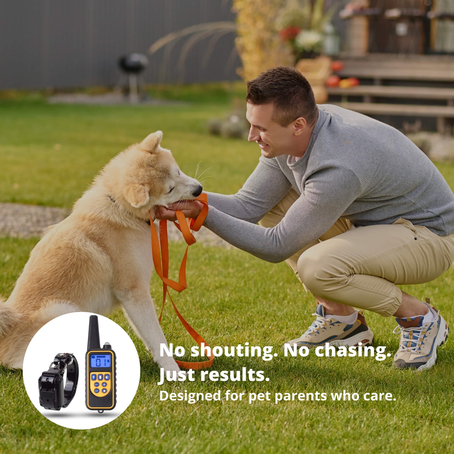 Avelena | 800M wiederaufladbares elektronisches Hundetraining-Halsband | wasserdicht, Fernbedienung & ideal für effektives Hundetraining