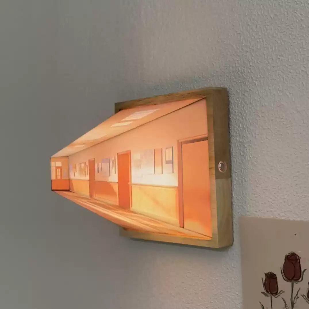 Avelena | 3D Brillenfreie Galerie Optische Täuschung Wandlampe & Nachtlicht
