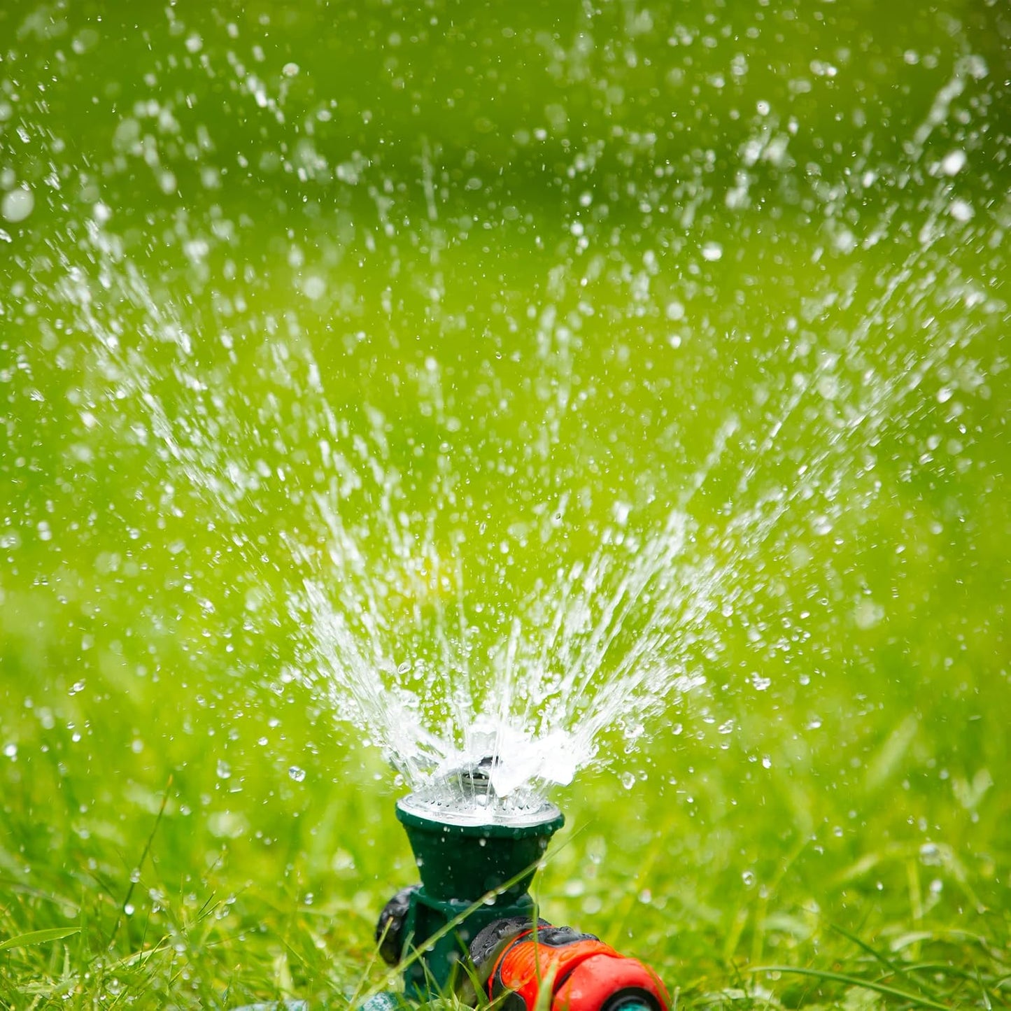 Avelena | 360-Grad Automatischer Rotierender Metall Rasen Sprinkler – Effektiver Gartenbewässerung Sprühkopf
