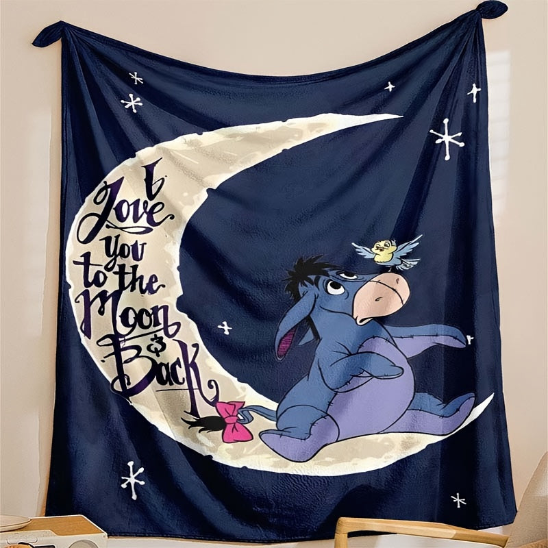 Avelena | Weiche Fleece-Decke mit Eeyore-Design - Erhältlich in mehreren Größen für alle Jahreszeiten