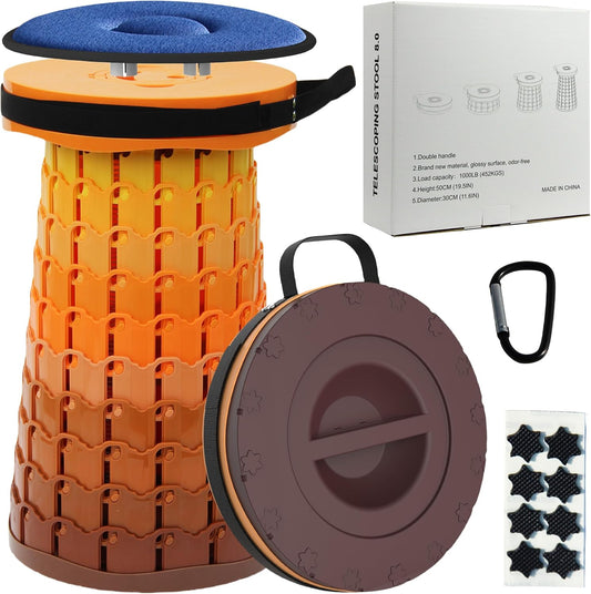 Avelena | Zusammenklappbarer Hocker mit Kissen – SitMax