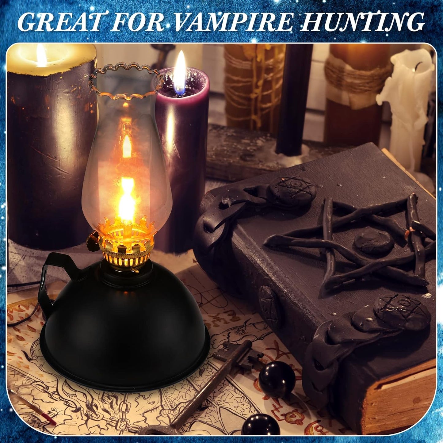 Avelena | Vintage-Style Glas- & Metallöl-Lampen Set aus 2 – Ardin