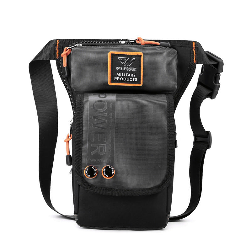 Avelena | Personalisierte Herren Motorrad Stil Wasserdichte Nylon Bein Brusttasche
