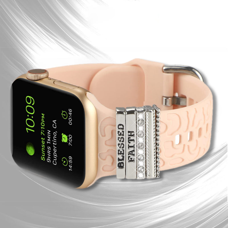 Avelena | Apple Watch Band mit Metallbesatz