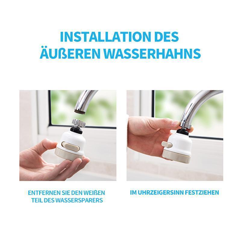 Avelena | Wasserhahnkopf - 360 ° drehbarer ABS-Wasserhahn-Sprühkopfhahn